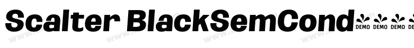 Scalter BlackSemCond字体转换